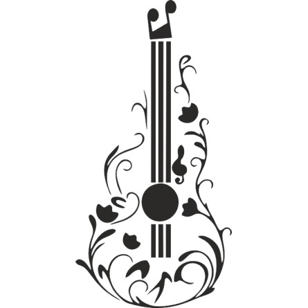Sticker autocollant décoratif, illustration des notes de musiques